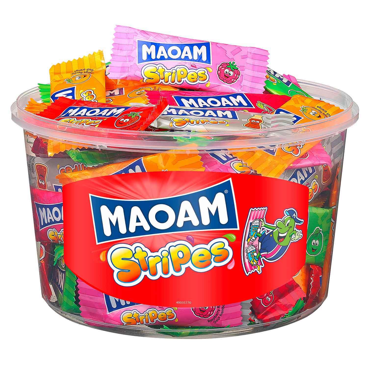 Haribo Maoam Stripes, Dose, 4er Pack (4 x 100 Stück)