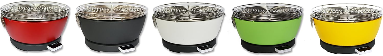 Feuerdesign Vesuvio Grill e Pinza per Barbecue, Diametro 33 cm, Acciaio Inossidabile, Grigio Feuerdesign Vesuvio Grill e Pinza per Barbecue, Diametro 33 cm, Acciaio Inossidabile, Grigio