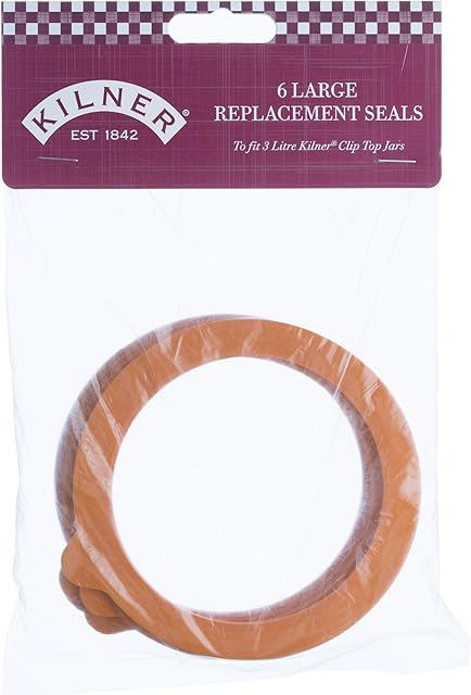 Kilner Rubber Seals for 3 Litre Jars, White, 3L