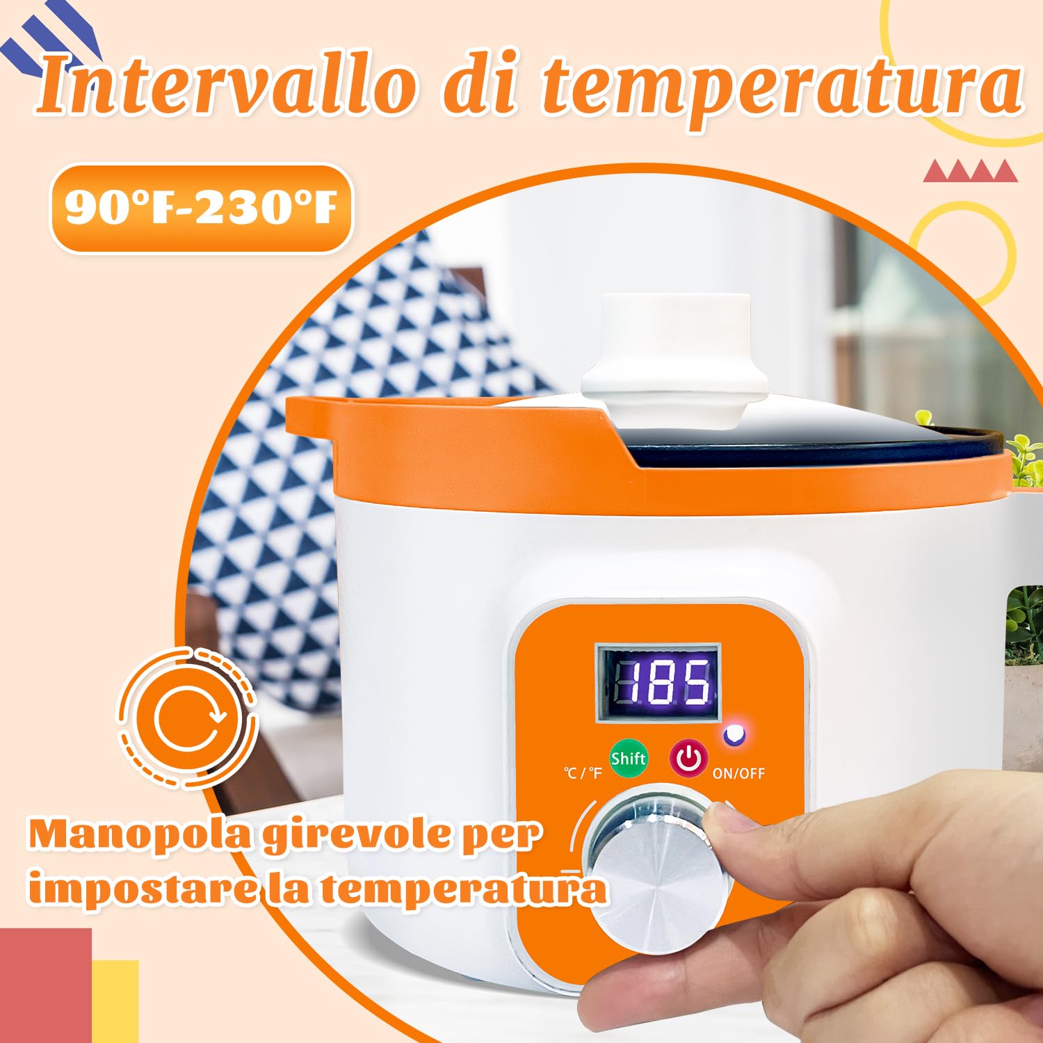 Ksedcon Olla de fusión de velas, derretidor de cera de vela de 1.8 L Ksedcon Olla de fusión de velas, derretidor de cera de vela de 1.8 L