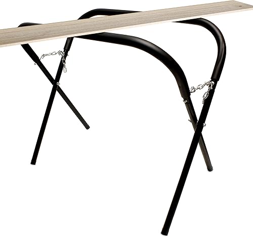 Miniatura 10 de ABN Soporte de trabajo plegable, 4 unidades, capacidad total de 4000 libras, plataforma de pintura portátil para taller de carrocería