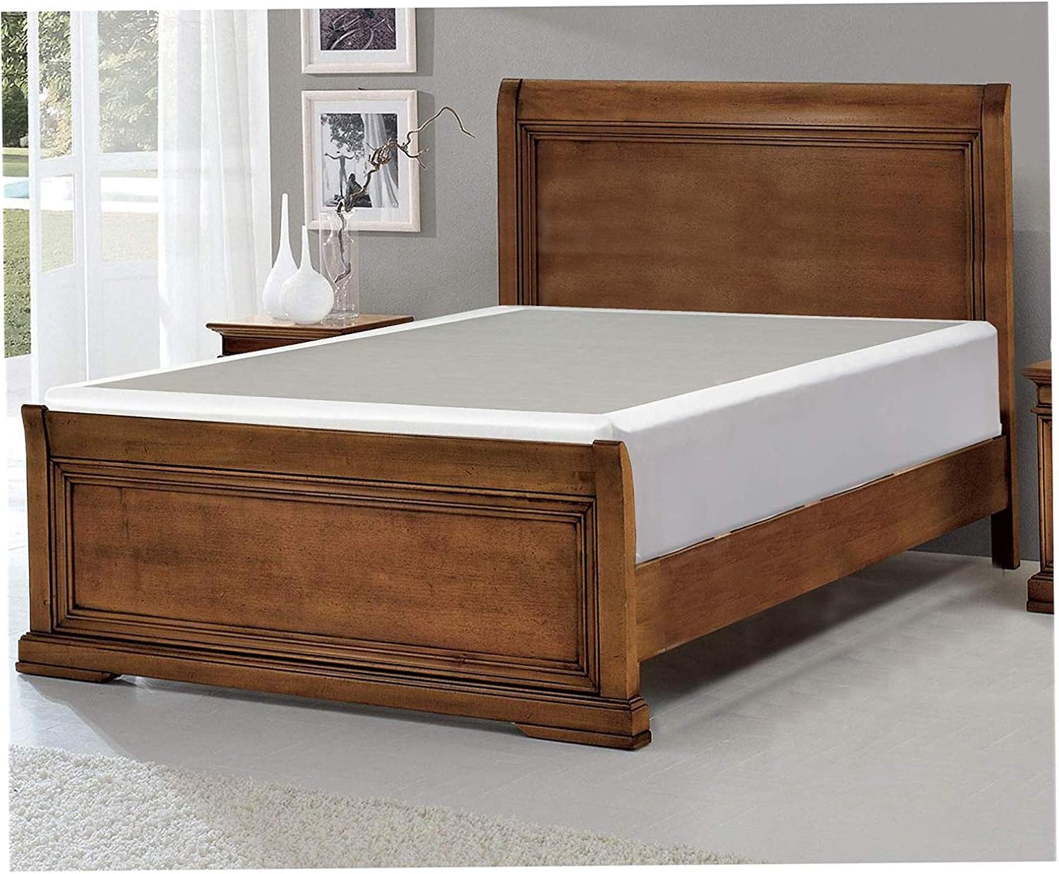 Wood & Style Box Spring, Full XL Comfy Living Home Décor