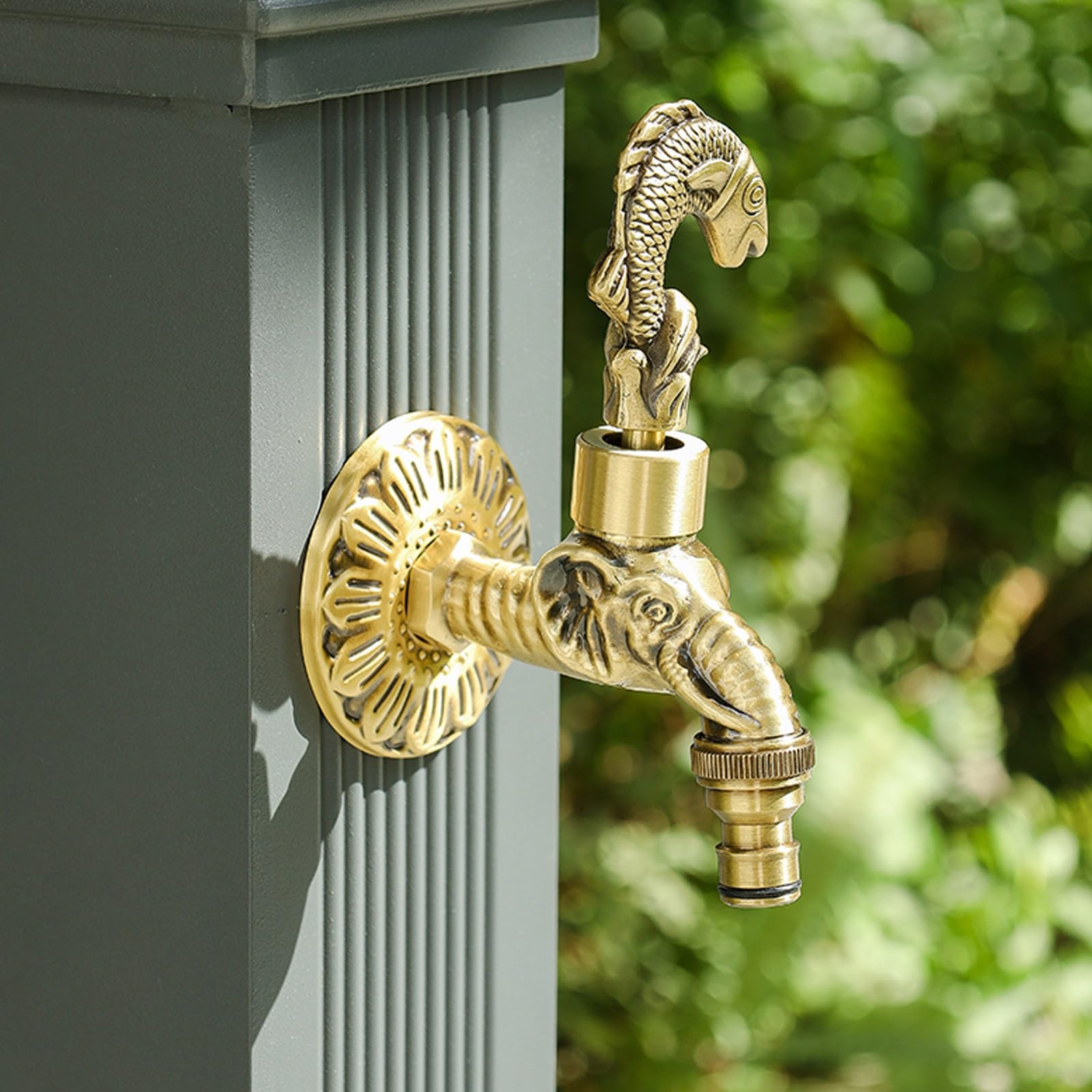 Columna de Agua Vertical de Acero Inoxidable para jardín, Soporte Independiente para Manguera con Grifo anticongelante, dispensador de Agua para Exteriores, hidrante, fue