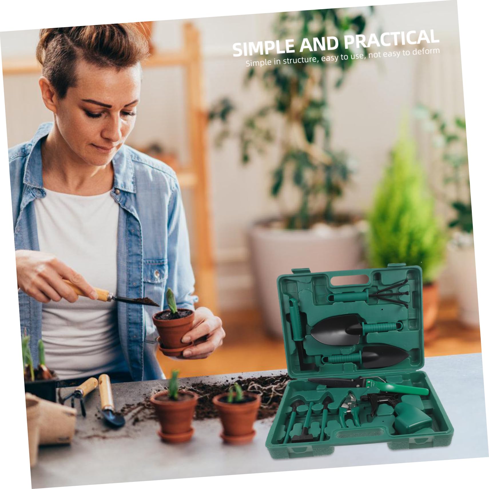 BESPORTBLE Outils De Jardinage Râteau De Jardin à Fleurs Outils De Plantation Fournitures De Jardinage Pratique