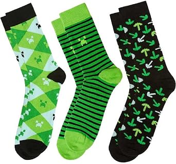 Minecraft Socks 3 Pack