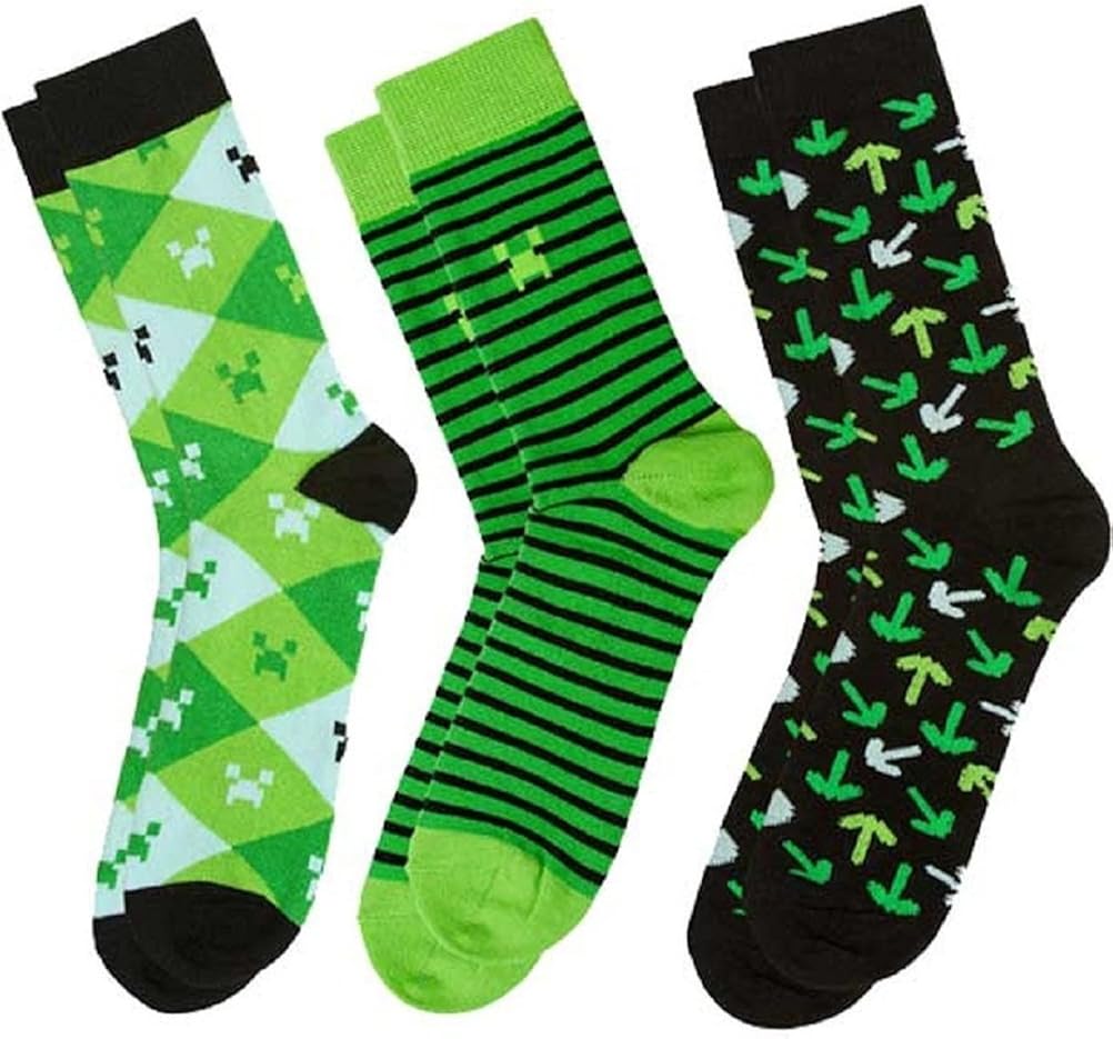 Minecraft Socks 3 Pack
