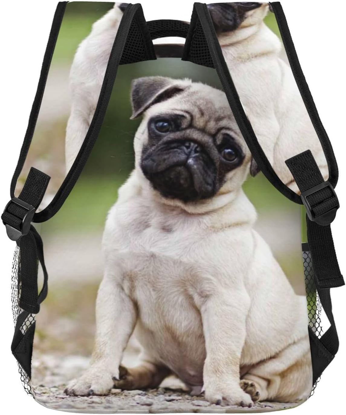 [GAGALU] リュック 犬 パグ (2) バックパック通勤 通学 旅行カバン カジュアル リュックサック 多機能 外出カバン 大