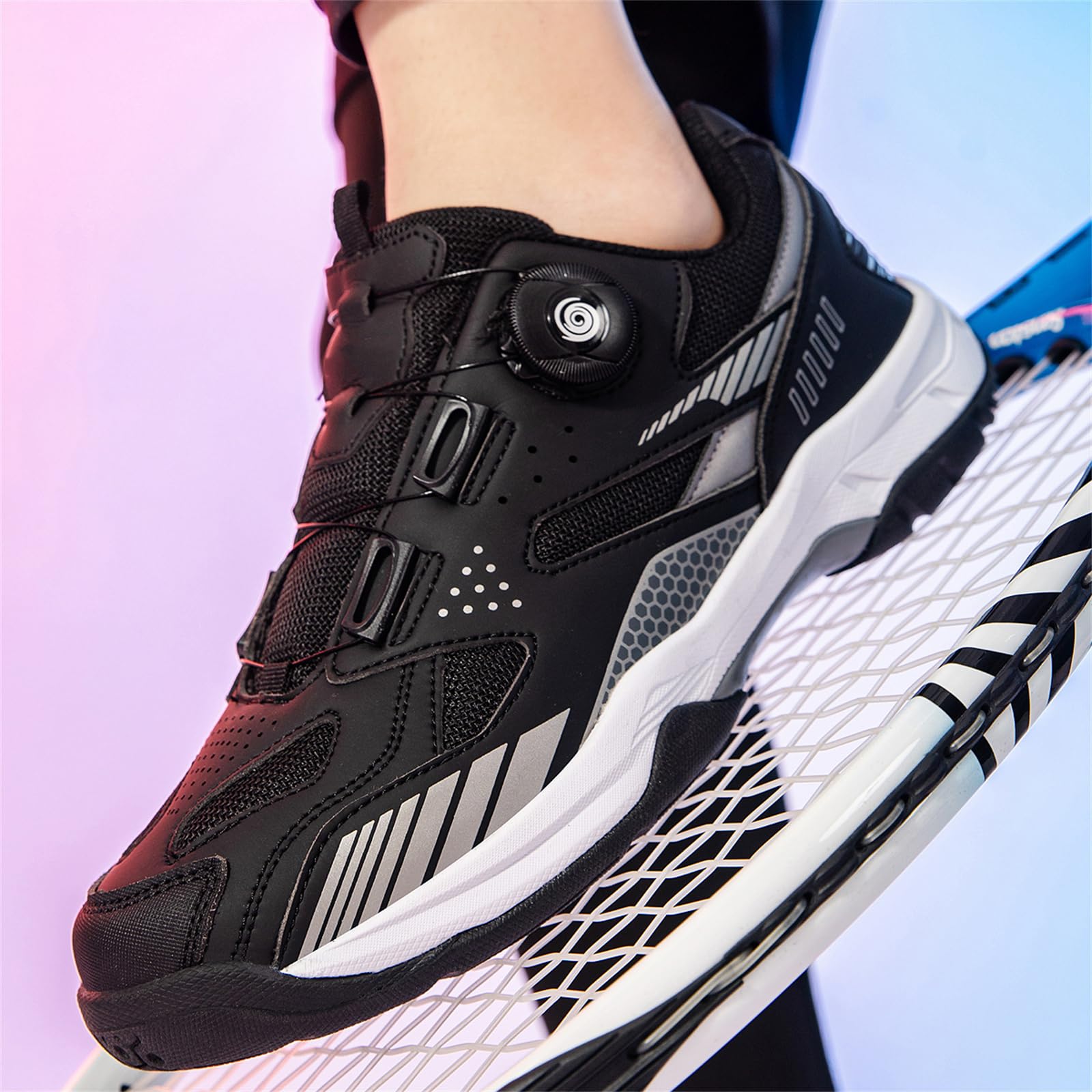 Chaussures De Badminton Chaussures De Tennis De Table Légères pour Hommes Femmes Baskets Tout-Terrain Non Marquantes Et Antidérapantes