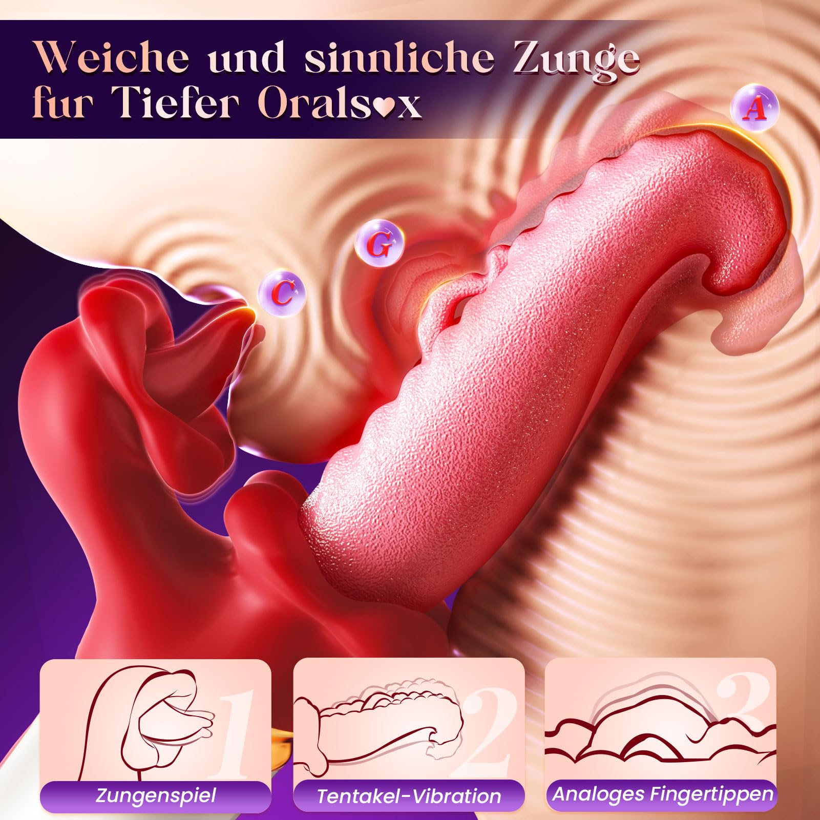 Dildo Vibratoreper Donna Professionale Sex Toys, 7 Vibratore Leccata e Battiti Sexytoysys Donna Coppia, Vibratoriper Donne Sex Toy, Vibratoreper Donna Piccolo Vibratore Donna Toys Sessuali per Donna