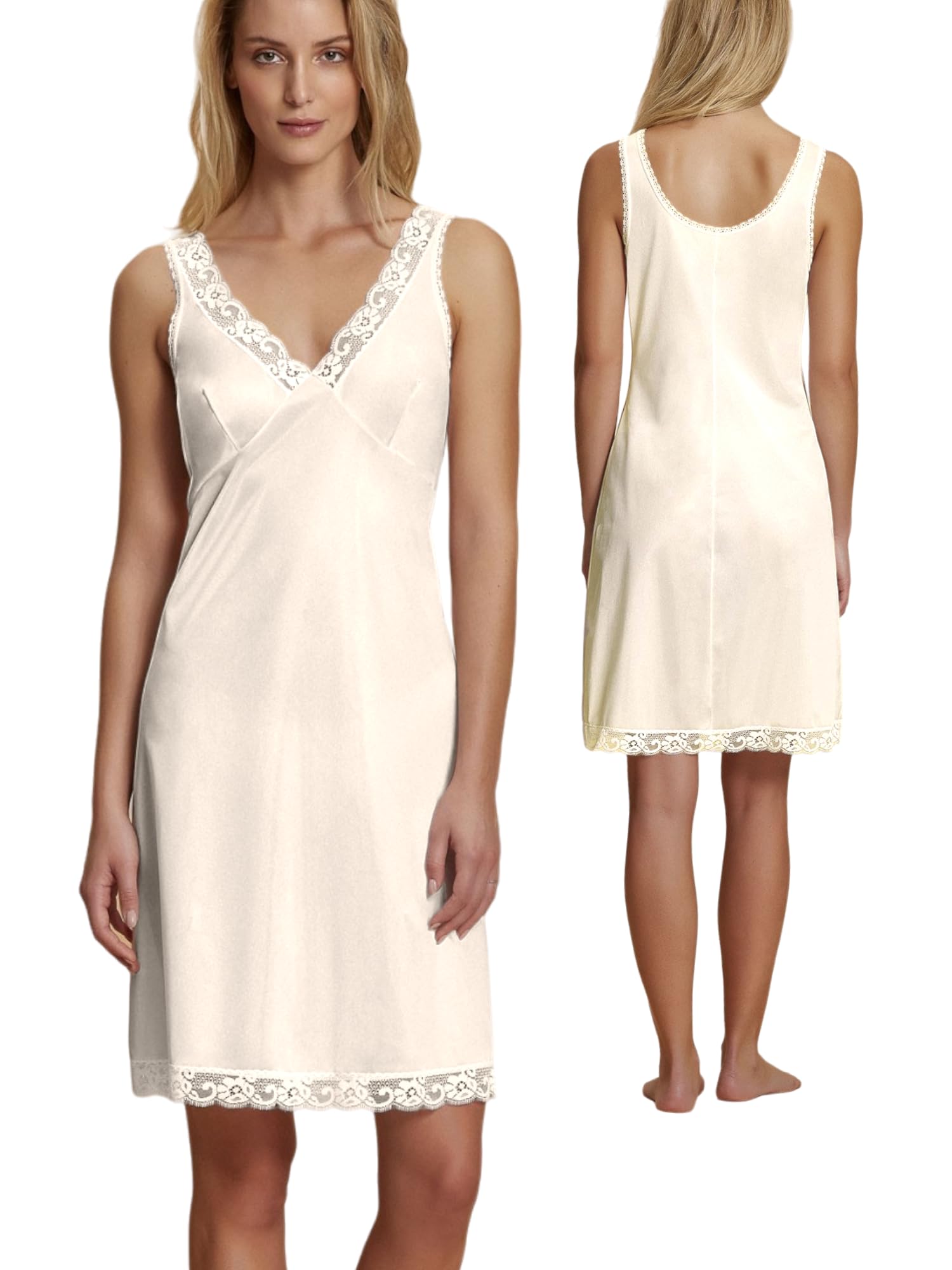 Sottoveste Lunga Classica con Pizzo