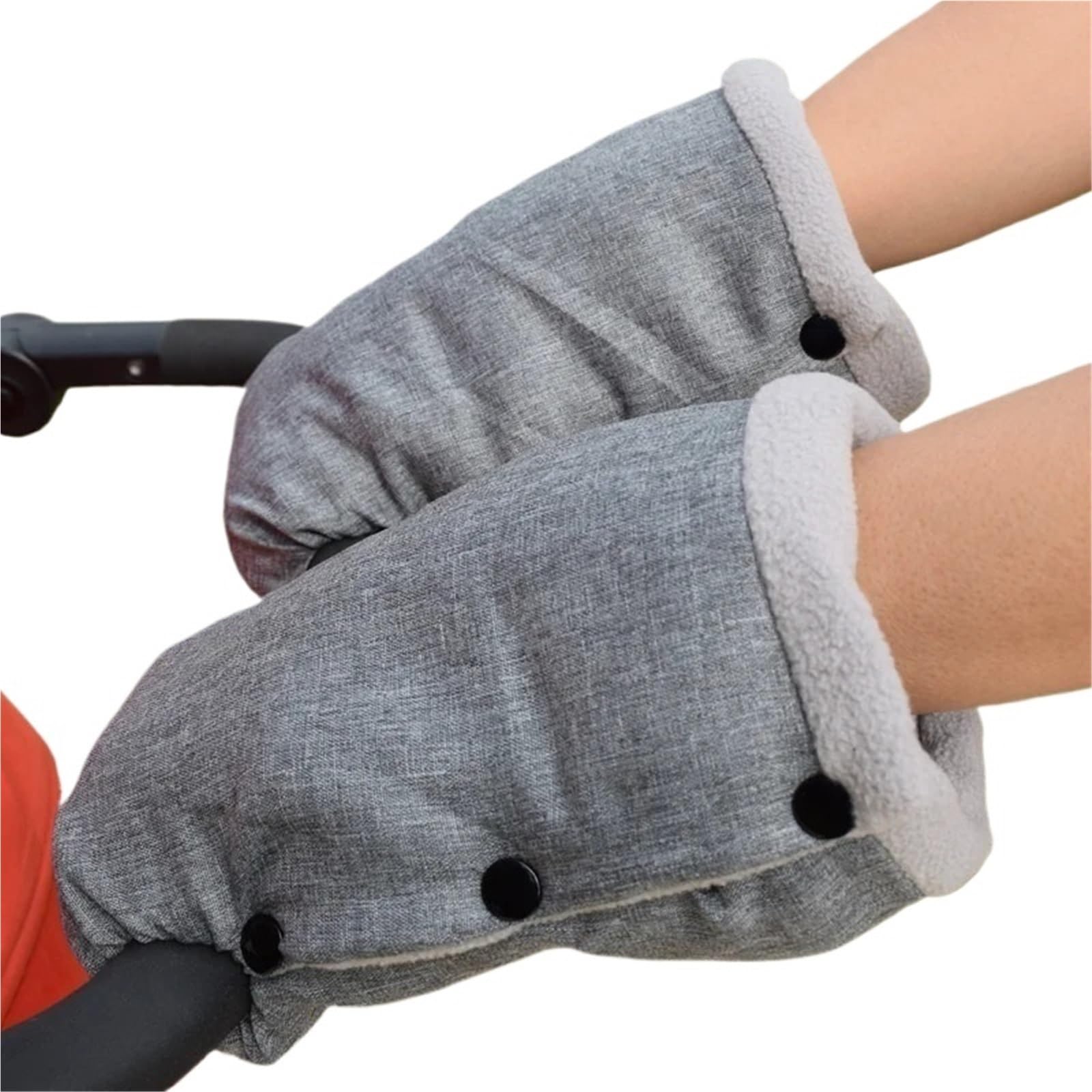Guantes de Cochecito Guantes for cochecito, saco de mano for silla paseo, resistente al viento, impermeable, accesorio for, funda invierno for carrito(Black 1)