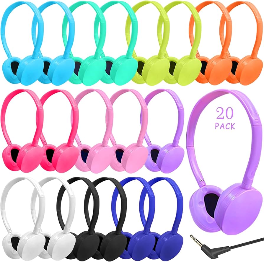 Amazon.com: Ladont 20 Pack Kids Headphones Bulk for Classroom