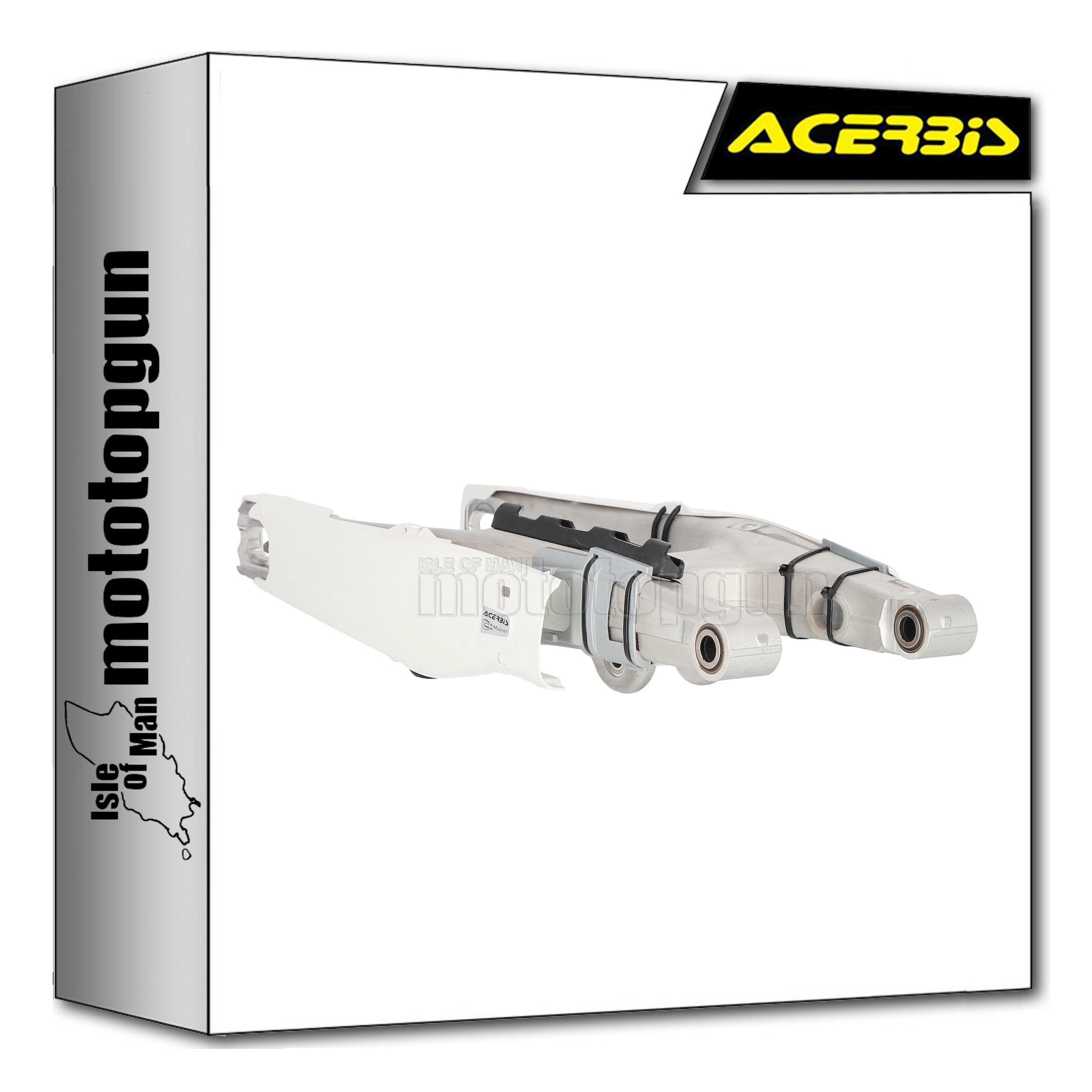 Couvercle fourche teketmagnet protège suspension KTM SX-F 350 blanc - 4