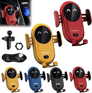 Gumaxx - Soporte para teléfono inteligente, cargador inalámbrico para coche, soporte inalámbrico para iPhone 15/14/13/12/11, Samsung S23/S22/S21, etc. (2 piezas-B)