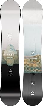 Nitro Snowboards Womens Fate Board 25 Versatile Girls All Mountain Directional Twin Cam-Out Camber