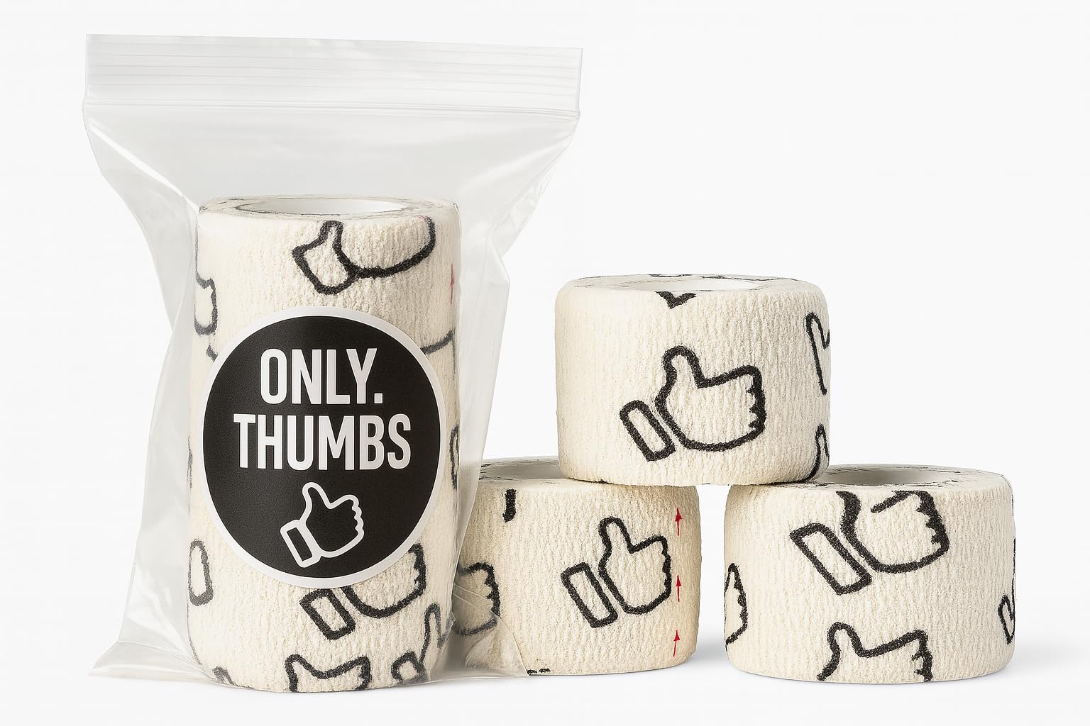 Weightlifting Thumb Tape [3 Pack/1 Pack] – Ultra Sticky with Sweat-Proof Micro-Perforated Adhesive – CrossFit, Olympic Lifting & Gym Grip Support – Individually Wrapped