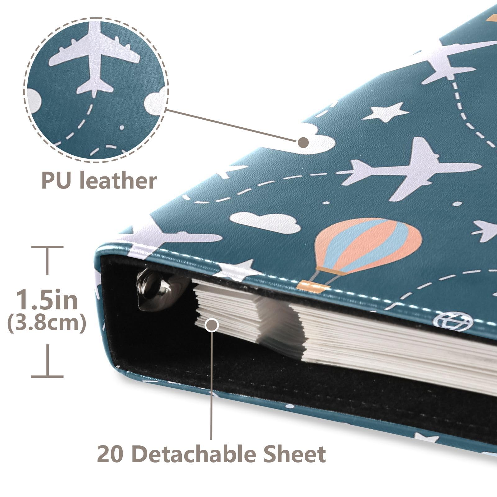 Album de scrapbooking en cuir pour ajouter ou retirer librement les pages intérieures