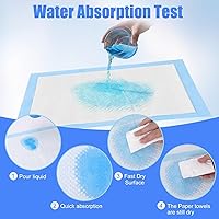 Vista 5 de Paquete de 100 cambiadores desechables, almohadillas desechables para bebés de 17 x 13 pulgadas, cambiador de pañales impermeables, almohadillas