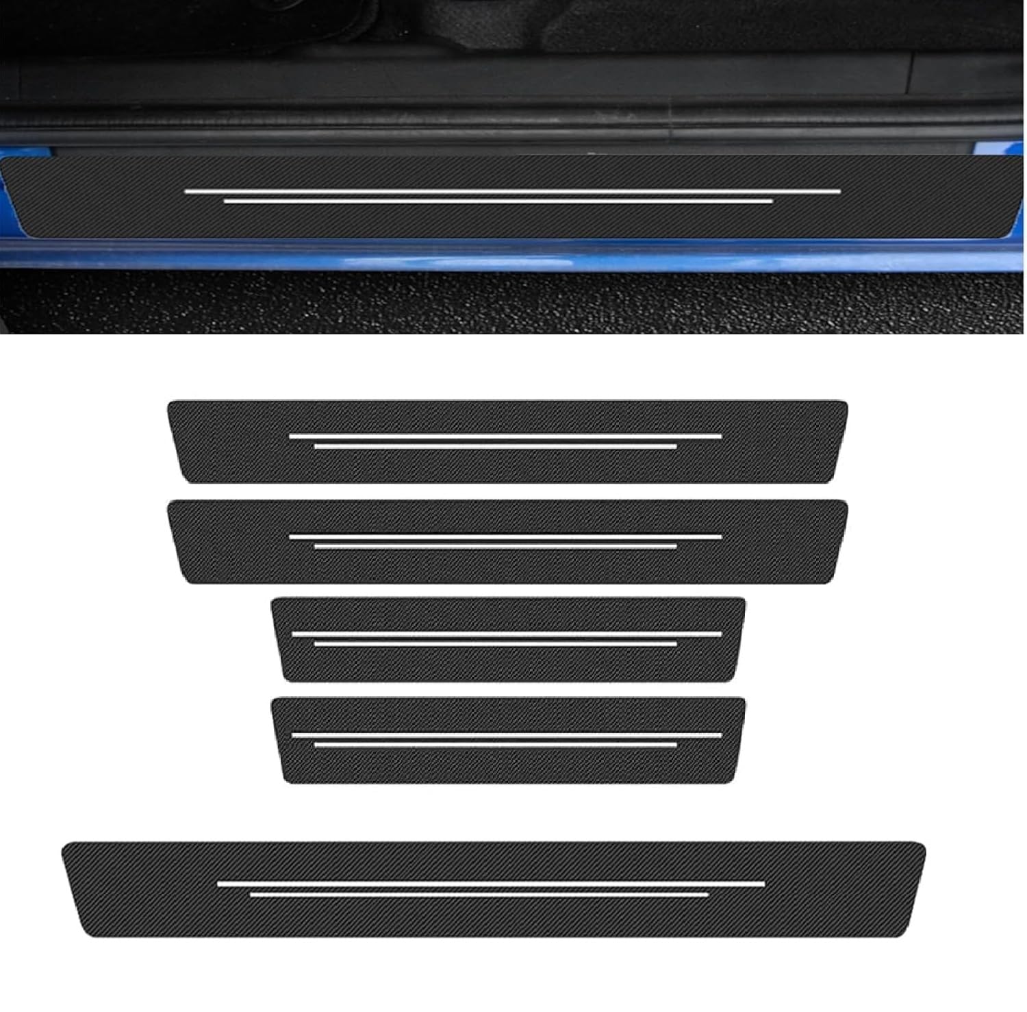 AZHAOJLI Automobile Accessories Threshold Protection Sticker for Step Wagon RF3 2001-2005