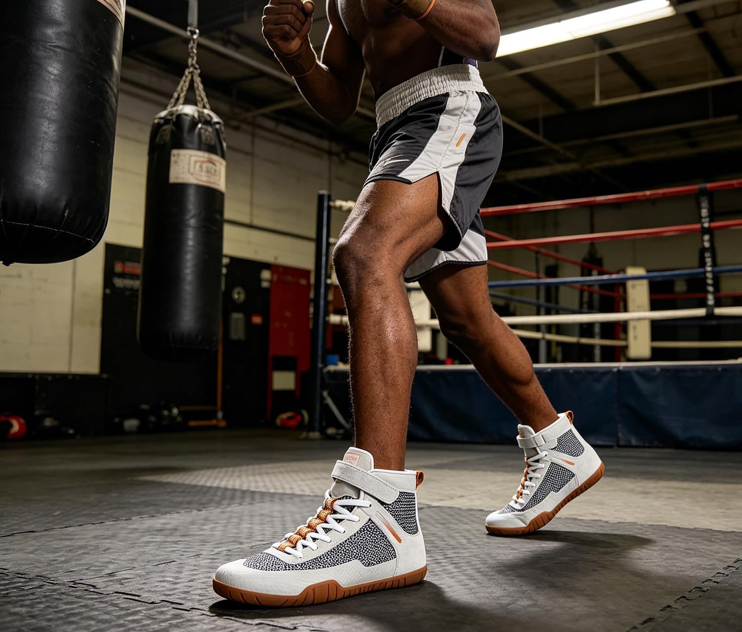 Wrestling Shoes Mens Boxing Shoe Fitness Weightlifting Powerlifting Zero Drop Sole