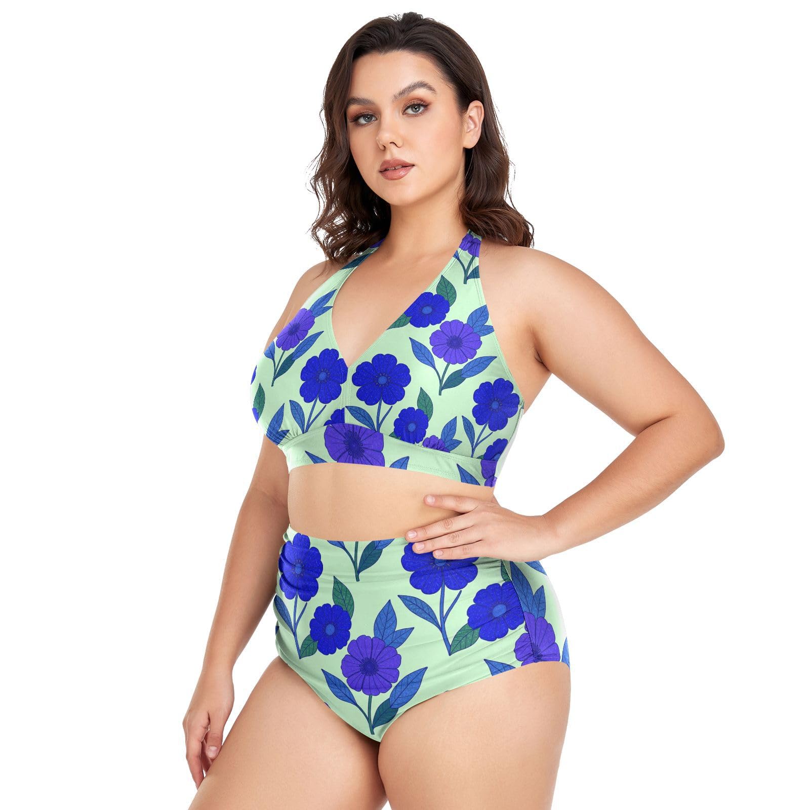 FRODOTGV Costumi da bagno da donna curvy, da L a 4XL