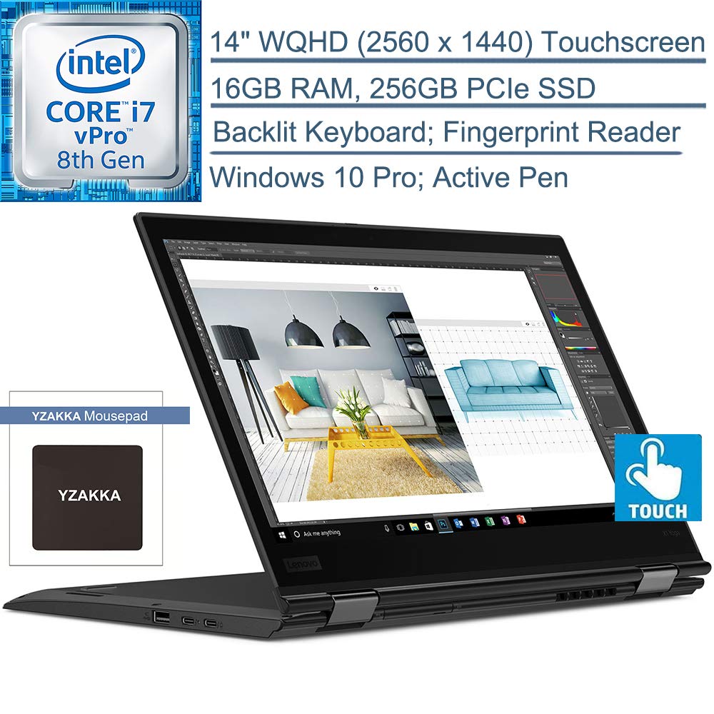 Lenovo ThinkPad X1 Yoga 3rd Gen 14" WQHD (2560 x 1440) Touchscreen 2-in-1 Business Laptop Computer, 
