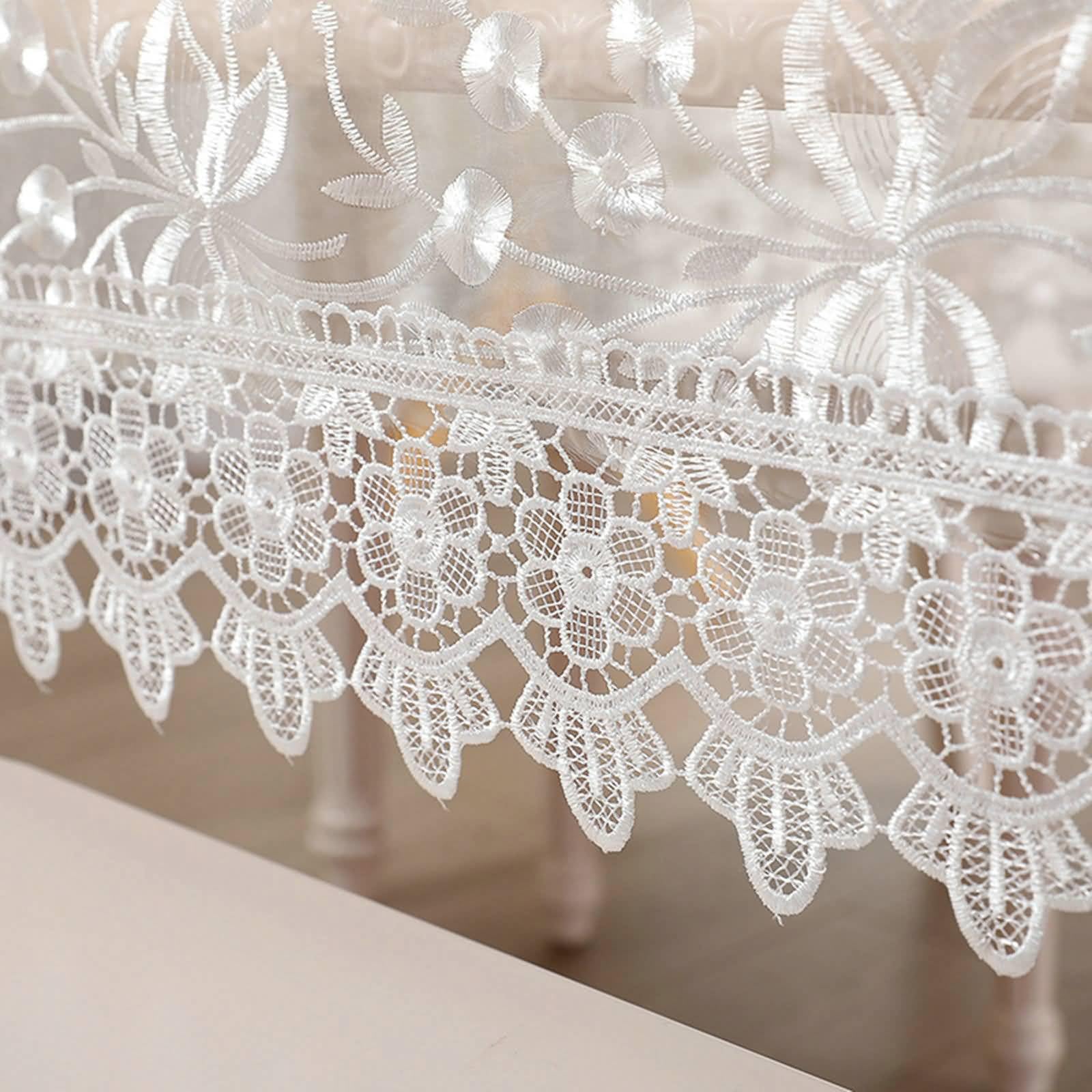 Tovaglia Rettangolare Poliestere, Bianco, 75x200cm