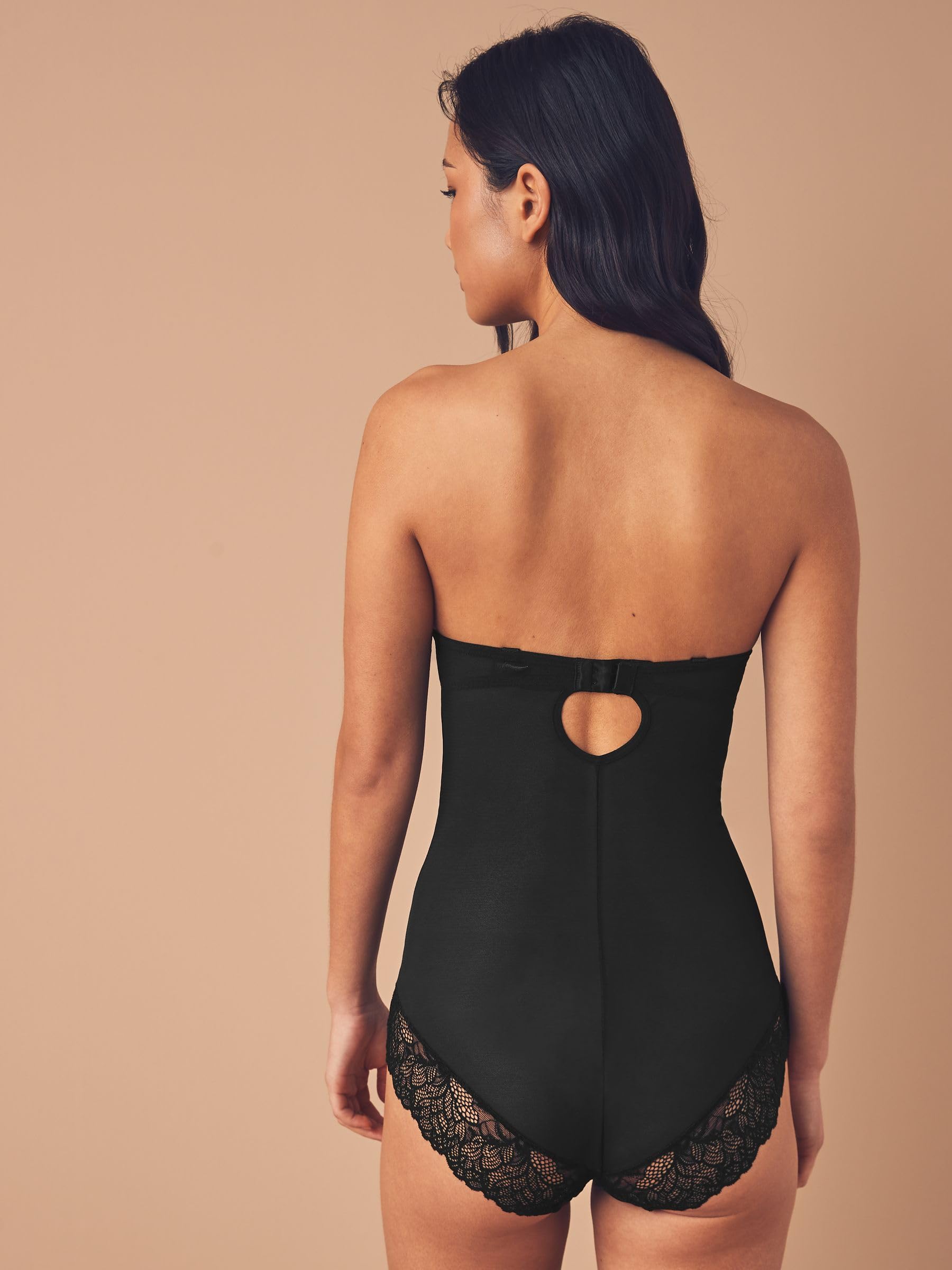 NEXT Kobiety Koronkowe body mocno modelujące brzuch z miseczkami