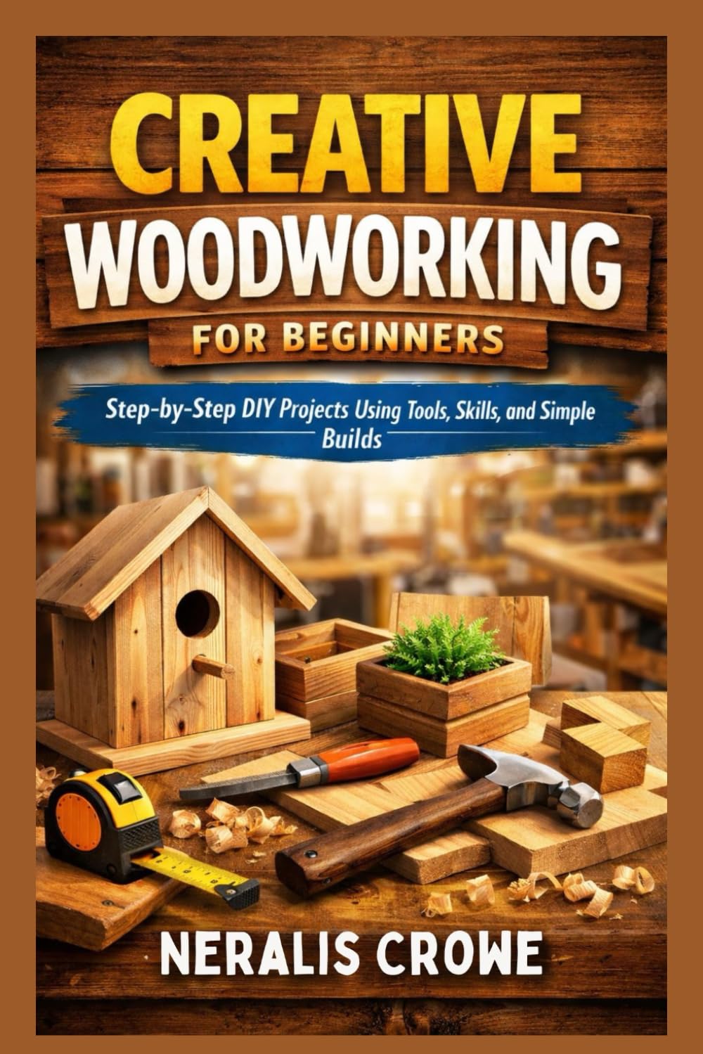 CREATIVE WOODWORKING FOR BEGINNERS: Step-by-Step DIY Projects Using Tools, Skills, and Simple Builds