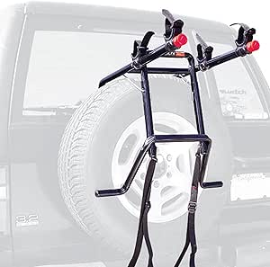 Allen Sports Deluxe 2-Bike Spare Tire Rack , Black