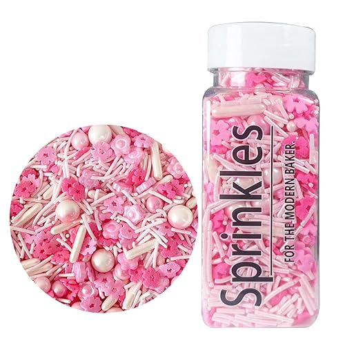 Miniatura 2 de Gránulos comestibles de flores de cerezo para decoración de tartas, dulces rosados y blancos, de hecho, perfectos para decoración de pasteles,