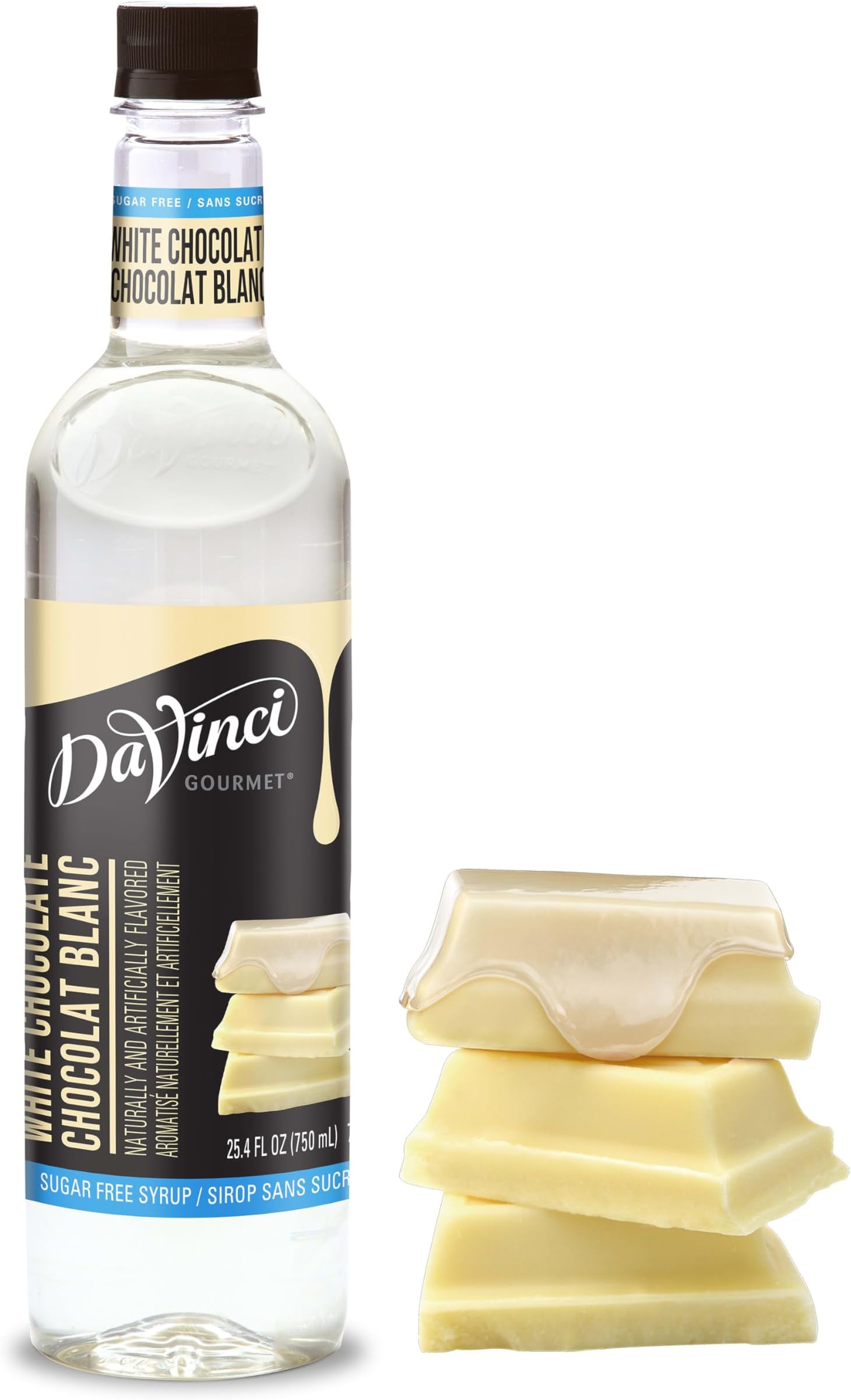 DaVinci Gourmet Sugar-Free White Chocolate Syrup, 25.4 Fluid Ounces (Pack of 1)