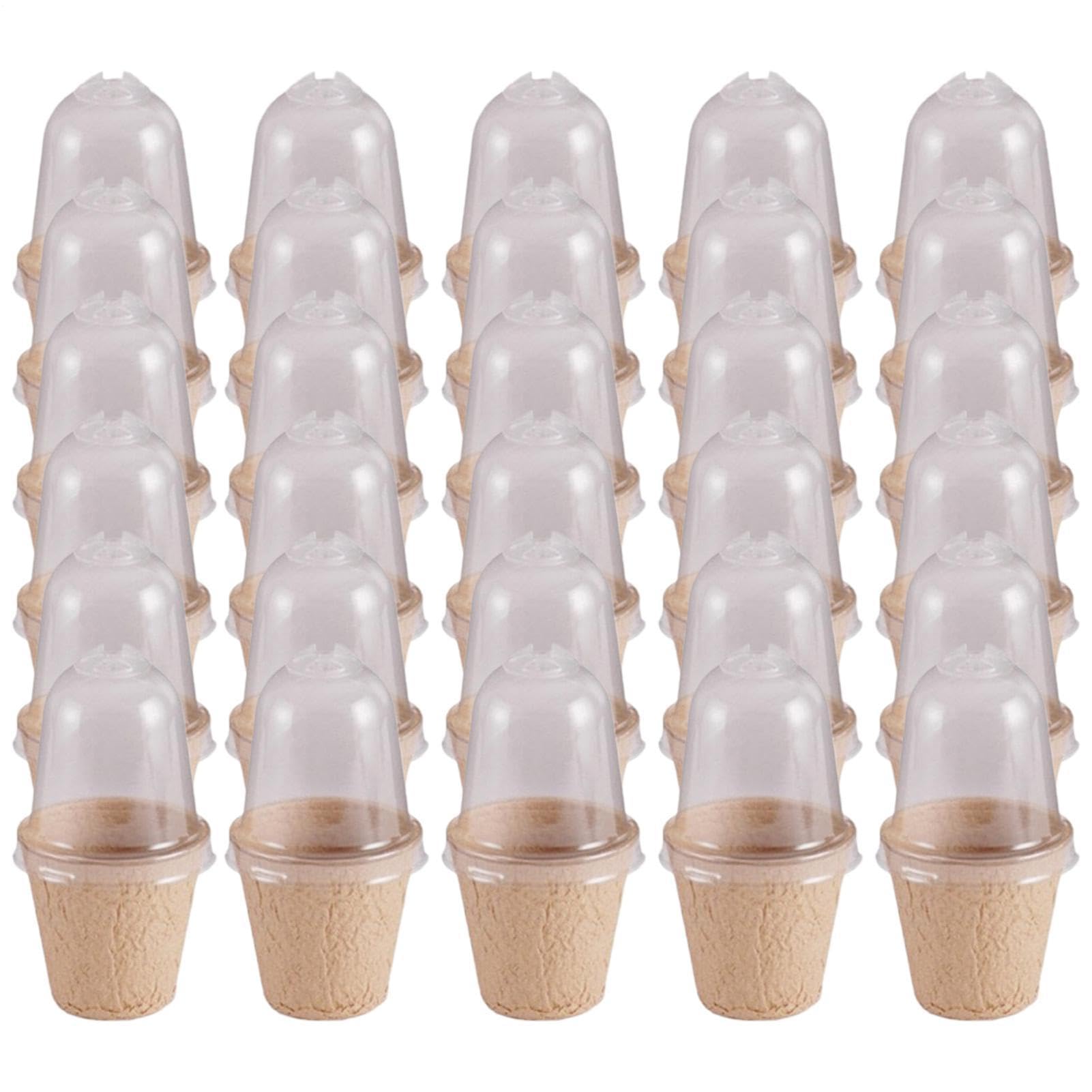 Macetas de turba ligeras y transpirables para trasplante de flores en el jardín