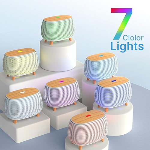 Miniatura 4 de Difusor de aceite esencial, difusor de aromaterapia de 13.5 fl oz, difusores ultrasónicos para aceites esenciales, humidificador de niebla fría con