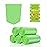 2-2.6 Gallon Trash Bags, Inwaysin Bathroom Garbage Bags, Biodegradable Small Trash Bags, Size Expanded, Clear Green, 10L, 100Bags
