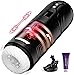 HIVEFUN Masturbándose para Hombres Eléctrico, Masturbador Juguete Sexual para Hombres Solo con 7 Modos de Empuje y Rotación de Vibración, 3 en 1 Bolsillo Coño Pene Masturbadores Juguetes Sexuales