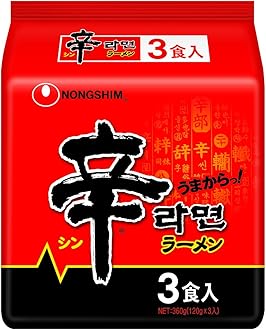 Nongshin Spicy Ramen Bag, 3 Meals