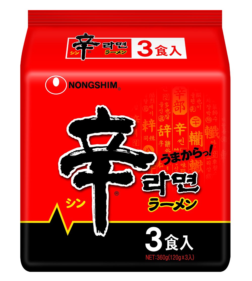 Nongshin Spicy Ramen Bag, 3 Meals