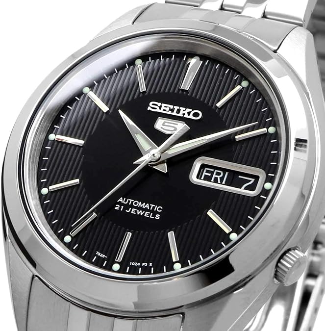 Seiko SNKL23K1 Men's Wristwatch, Seiko 5 Automatic, Bracelet Type