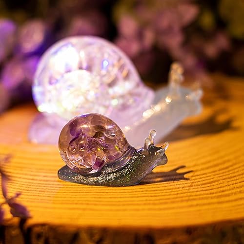 Miniatura 7 de Moldes de resina epoxi de animales 3D, caracol de silicona, grande y pequeño