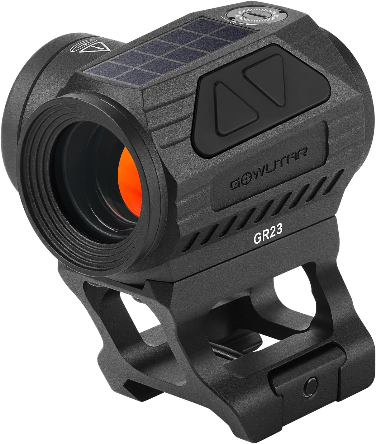 GOWUTAR GR23 - Solar Red/Green Dot Sight for Rifle - 3 MOA Shake Awake Reflex Sight - Durable Aluminum Optical Rifle Scope with Absolute Co-Witness Riser for Picatinny Rails