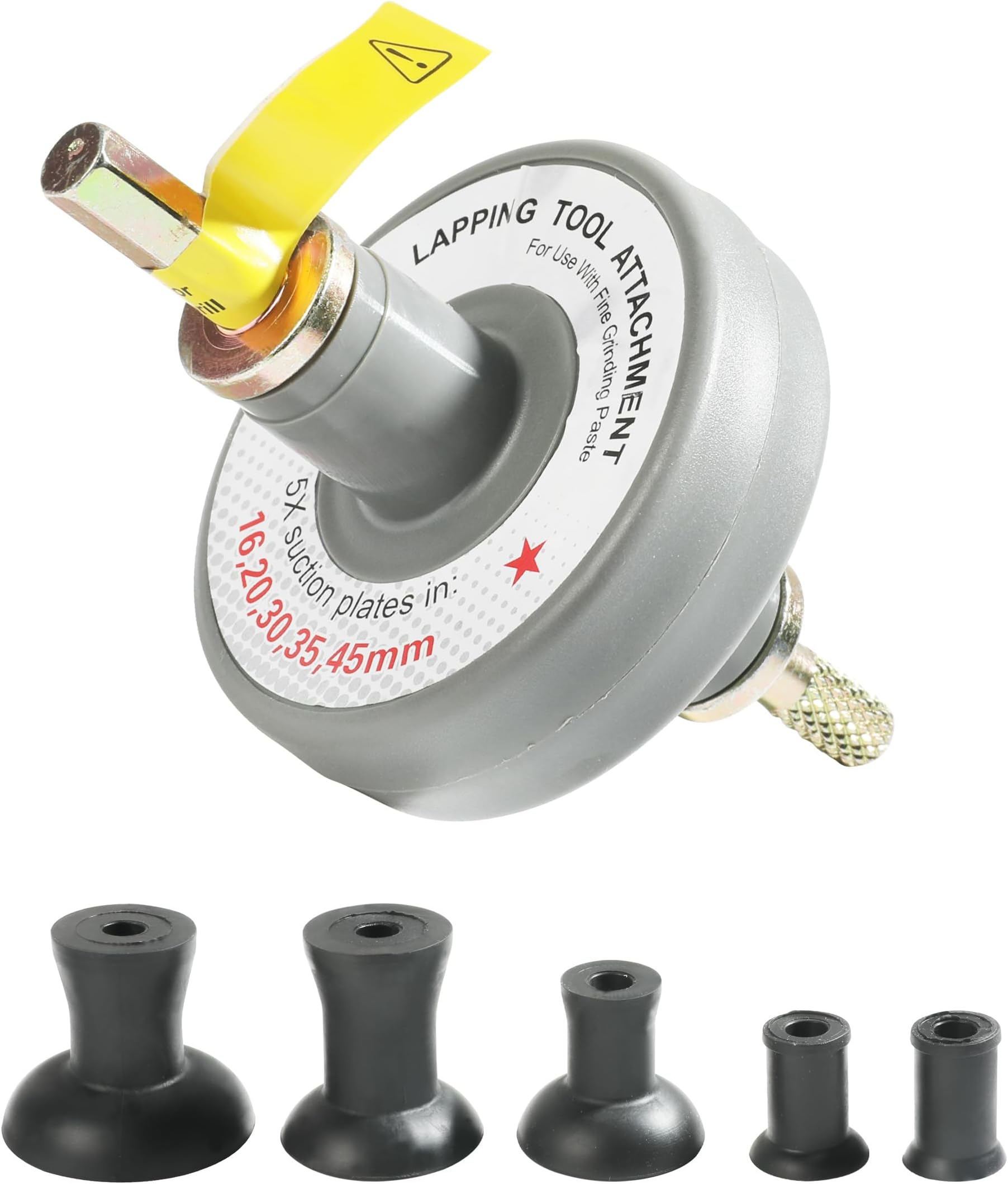 bylikeho Valve Lapping Tool,Valve Lapping Kit,Car Accessories Valve Grinding Tool Valve Lapping Attachment Tool with 5 Suction Plates,Labor Saving Small Engine Valve Lapper Kit for Automotive