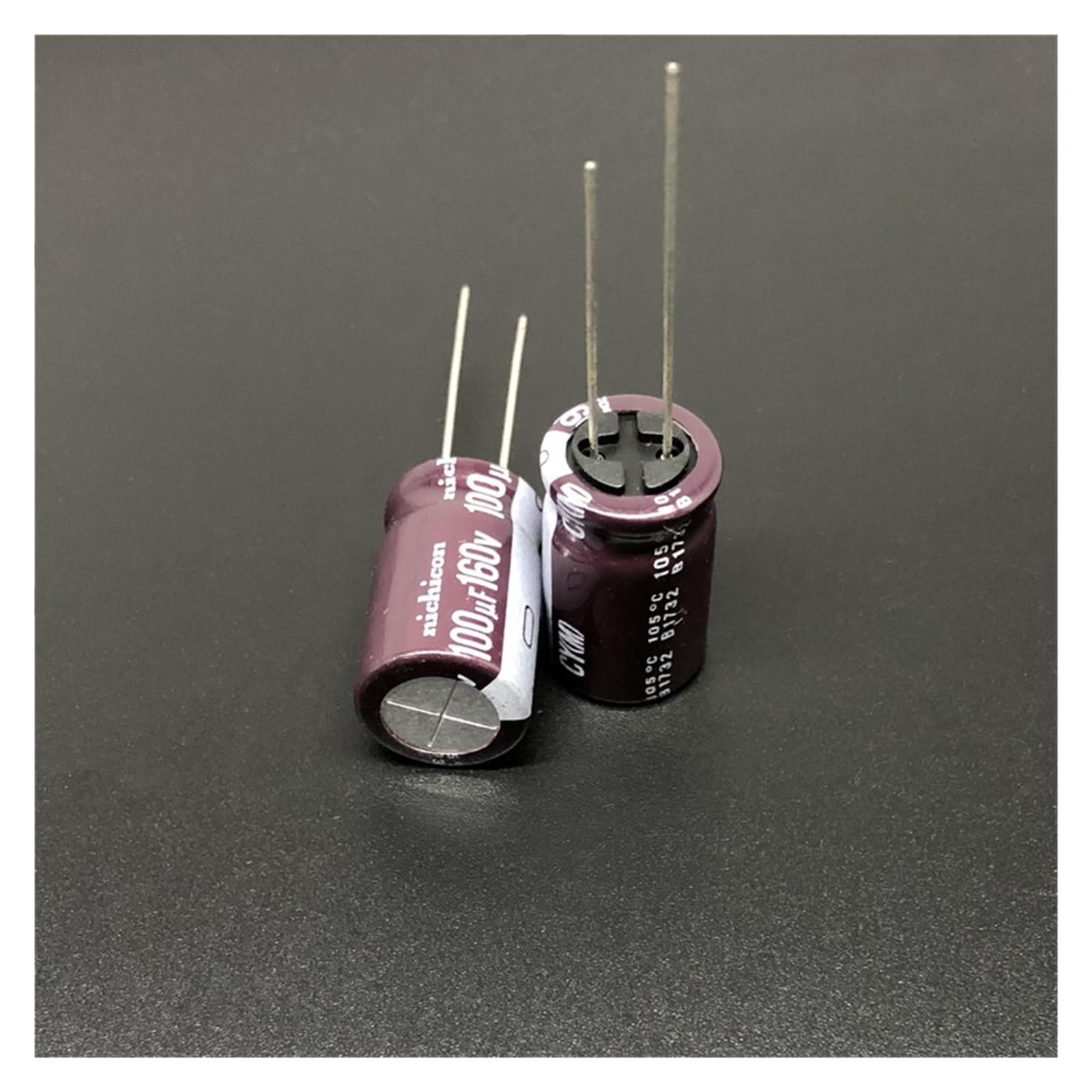 Condensateur 160V 100uF électrolytique en aluminium 12.5x20mm pour circuit électronique 5 pièces