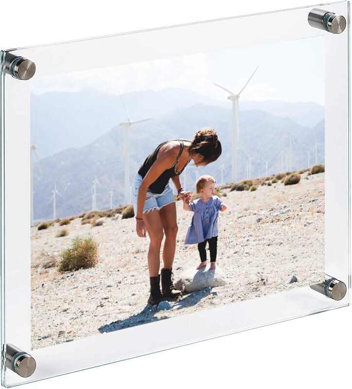 floating glass picture frame
