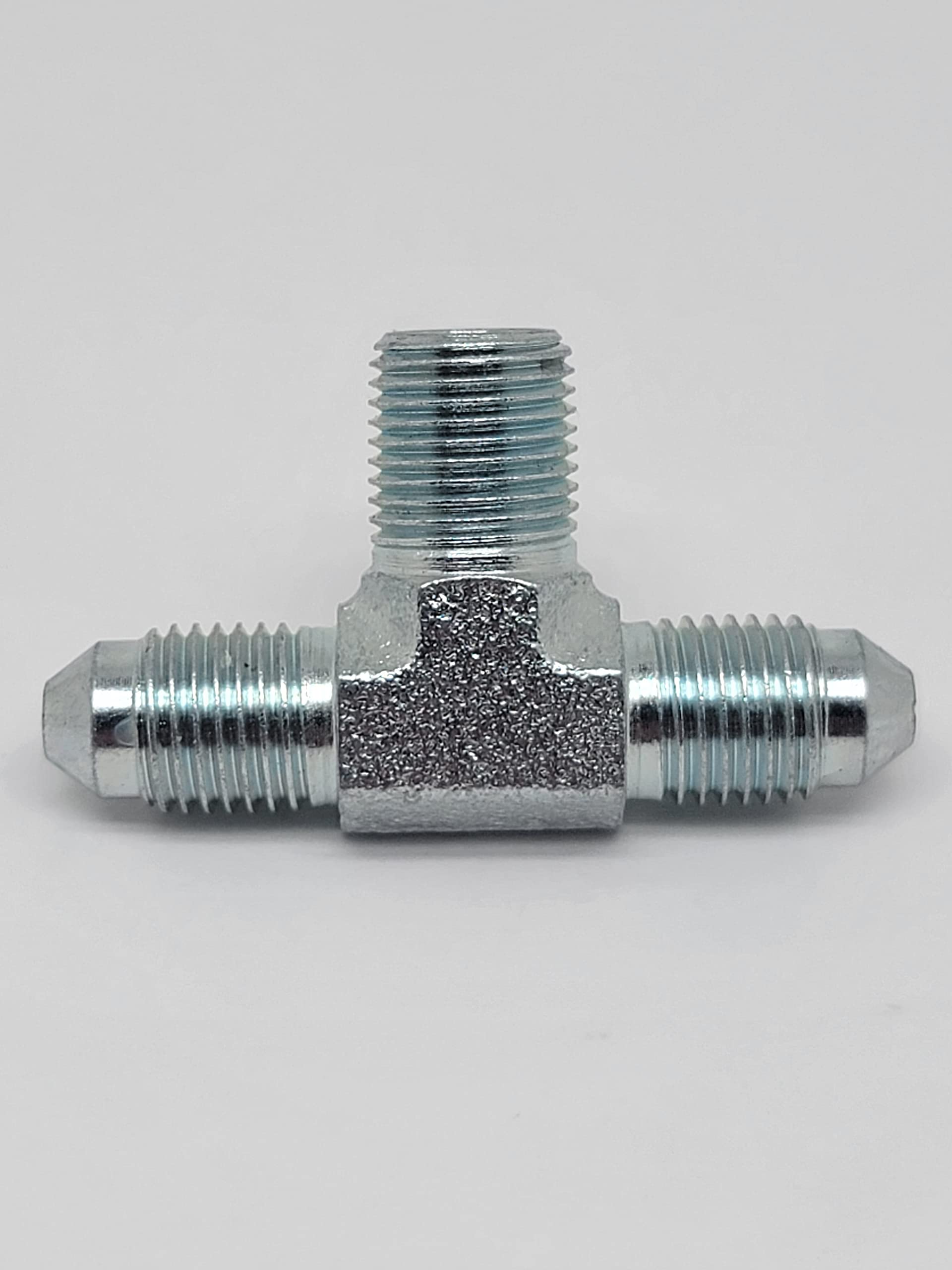 AF C5605-03-03-02 - 3/16 Male JIC (3/8''-24 Threads) x 1/8 Male Pipe (.405''-27 Threads) - Male Branch Tee