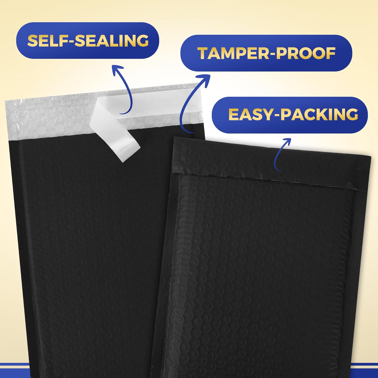 110 Pack 6’’ x 10’’ Bubble Mailer - Self-Sealing Waterproof Small Mailing Envelopes Padded Lightweight Bags 6 x 9 Usable Space for Apparel Accessories, Phone Cases, Trading & Greeting Cards, Prints
