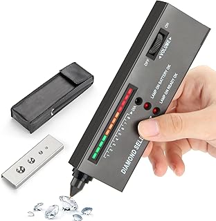 Diamond Tester, Diamond Detector, Diamond Tester Pen, Diamond Tester Professional, gem Tester, Diamond Tester Pen High Accuracy Professional Jeweler(Black Diamond Testers)