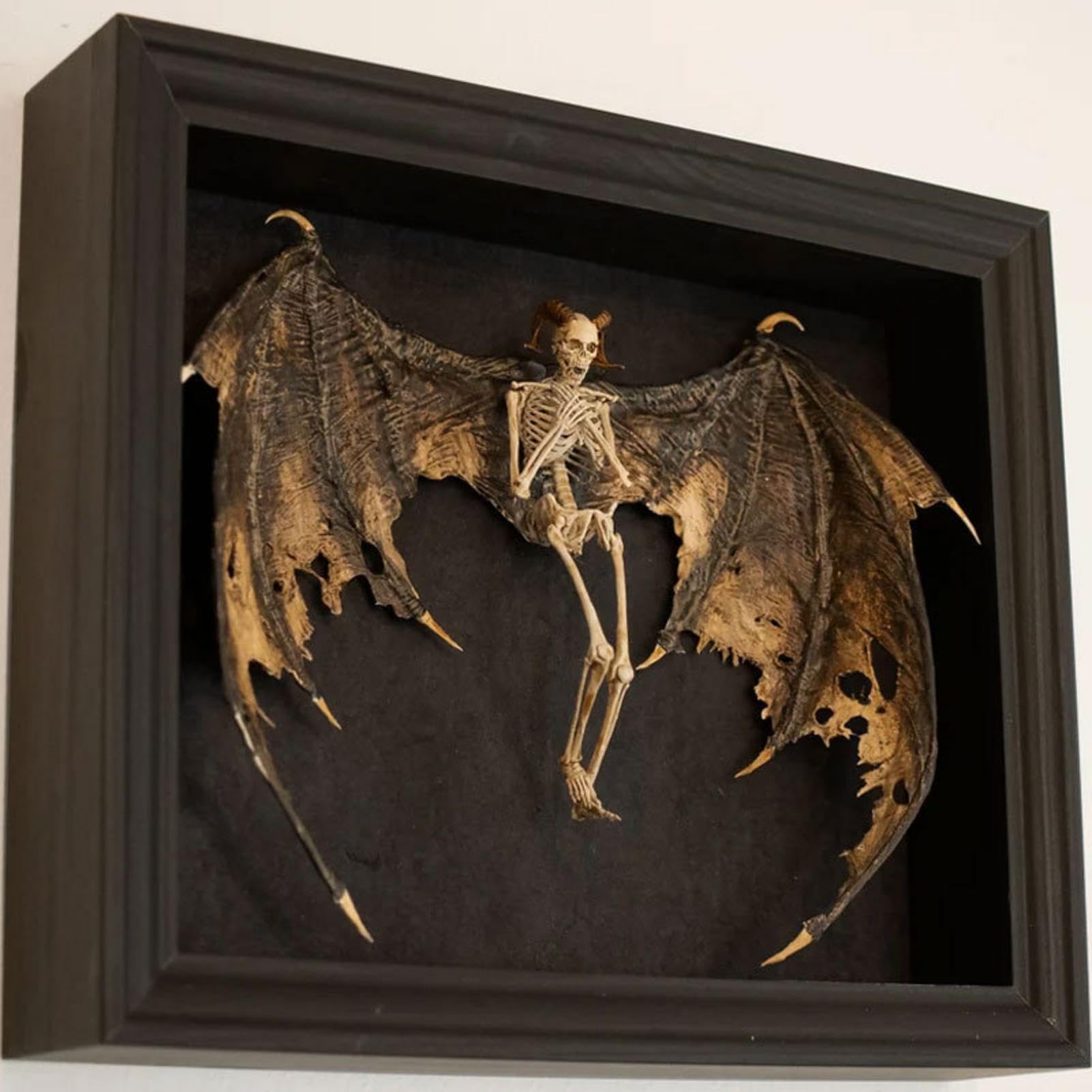 Decorazione a scheletro di Halloween, cornice per foto spettrale per