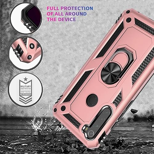 Miniatura 7 de Funda para Redmi Note 8 20192021 M1908C3JH con protector de pantalla de vidrio templado, grado militar, soporte magnético para anillo de automóvil,