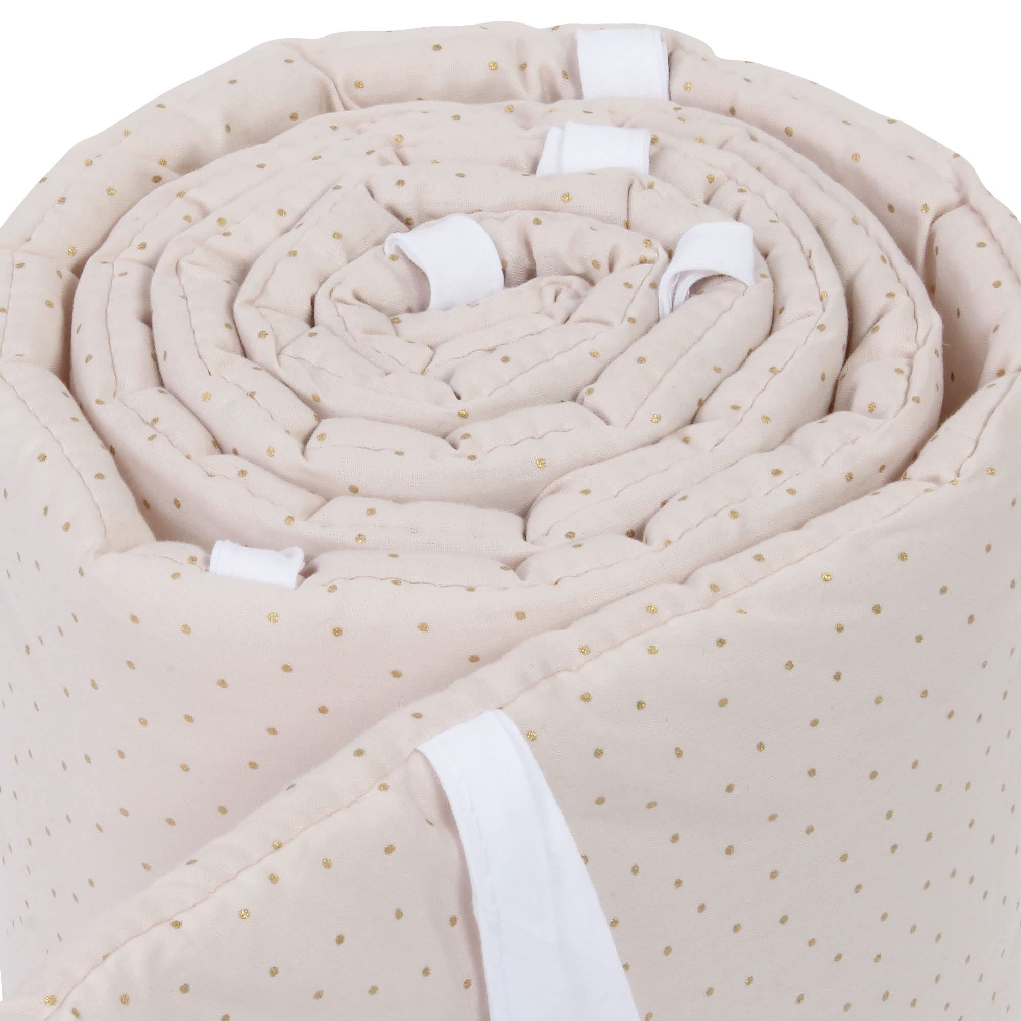 babybay Paracolpi in rete Royal adatto per modello originale, beige con punti glitter dorati